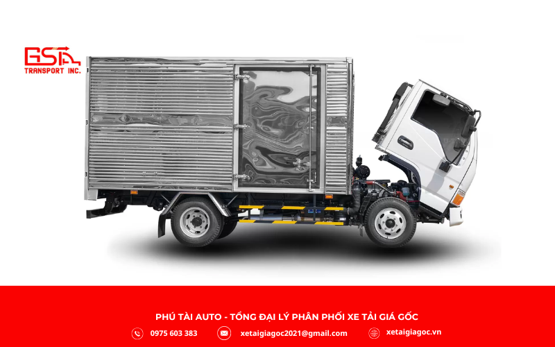 Xe tải JAC H250 E5 thùng kín thiết kế nhỏ gọn
