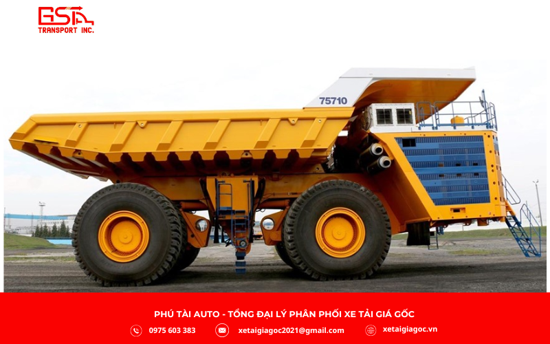 BelAZ-75710 là xe ben lớn nhất thế giới, giữ kỷ lục Guinness từ năm 2014. Được BelAZ (Belarus) sản xuất cho các mỏ lộ thiên