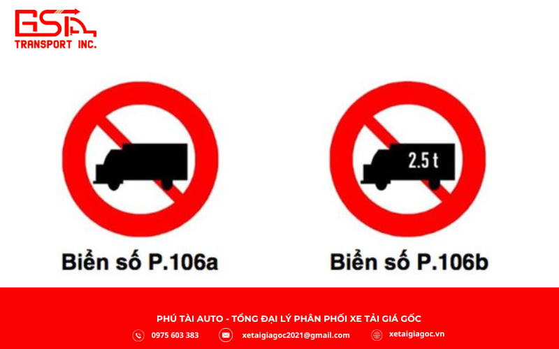 Biển báo P.106a-b