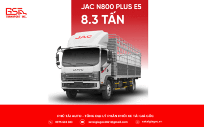 Xe tải JAC N800 PLUS E5 thùng bạt là mẫu xe tải hạng trung chủ lực của JAC