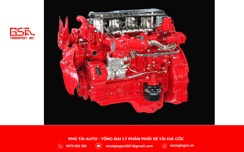 Xe tải JAC H360 E5 thùng trường lái trang bị động cơ diesel Quanchai 4 kỳ