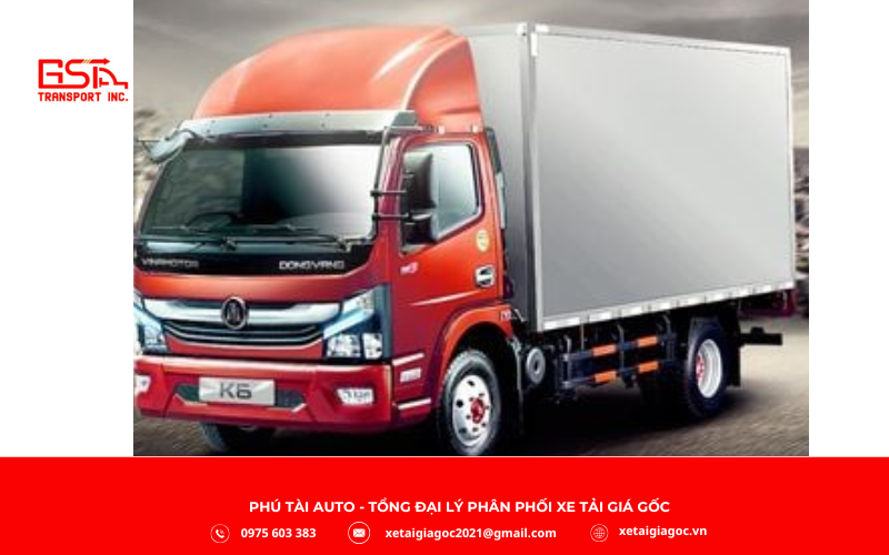 Xe Nissan Vinamotor K6 phù hợp vận chuyển hàng hóa trong thành phố và đường trường