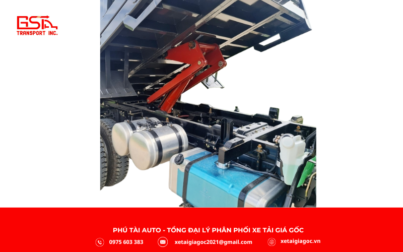 Khung gầm Xe tải ben Chiến Thắng 2T35 chế tạo từ thép chất lượng cao