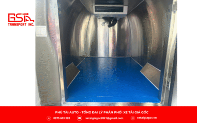 Xe tải van SRM X30i thùng đông lạnh có lòng thùng 2.225 x 1.480 x 1.280 mm, dung tích 4,2 m³