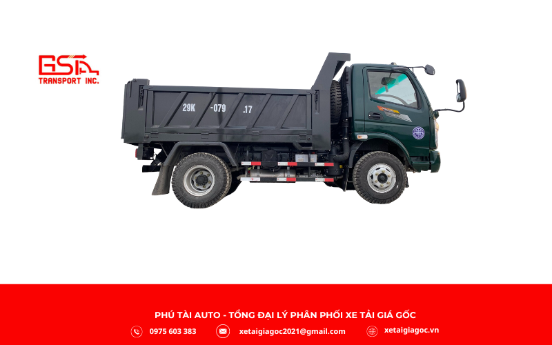 Ngoại thất Xe tải ben Chiến Thắng 5T6 mạnh mẽ, hầm hố với cabin khí động học giảm lực cản gió, tiết kiệm nhiên liệu