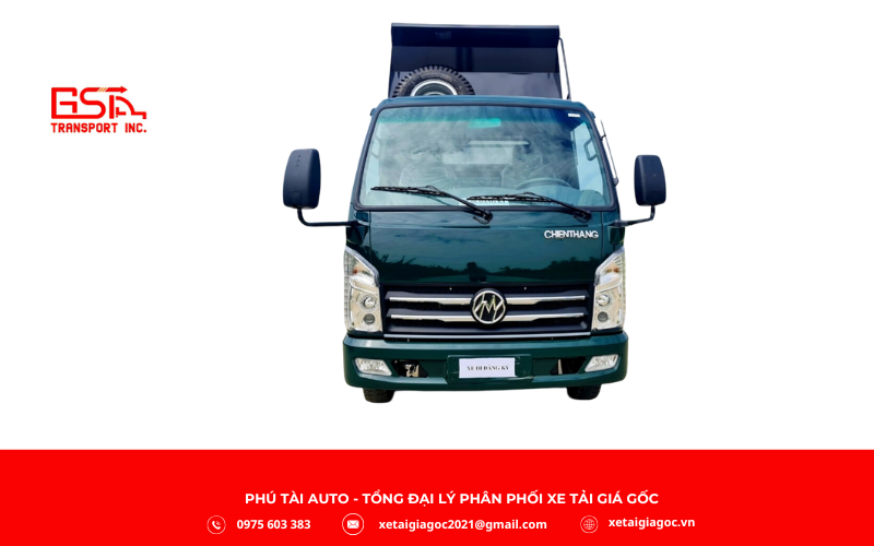 Xe tải Chiến Thắng 3T4 có ngoại thất hiện đại, nhỏ gọn, dễ di chuyển trên đô thị