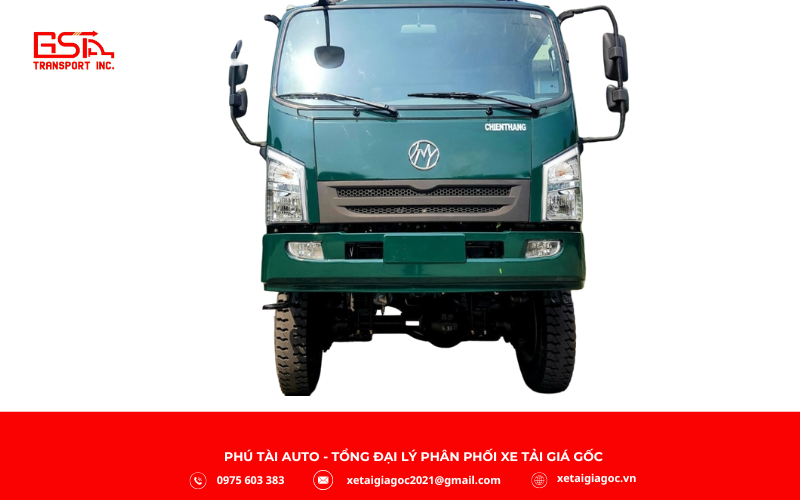 Ngoại thất Xe tải ben Chiến Thắng 6T8 chắc chắn, mạnh mẽ