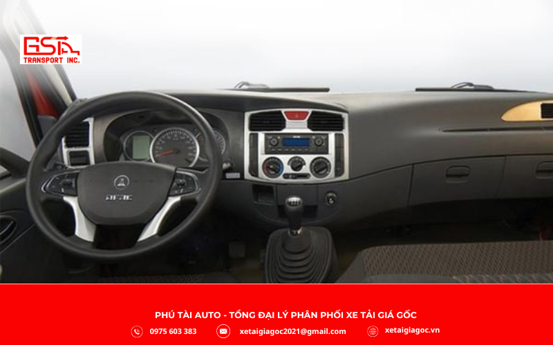 Xe tải Nissan K6 sở hữu nội thất hiện đại