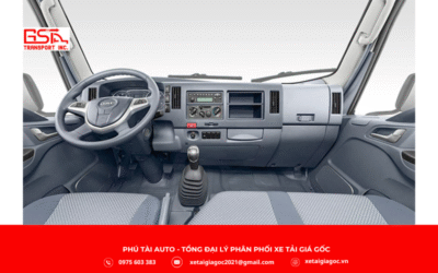 Nội thất cabin JAC N350 PLUS E5A thùng kín rộng rãi cho 3 chỗ, thiết kế hiện đại, ghế ergonomics giảm mệt mỏi