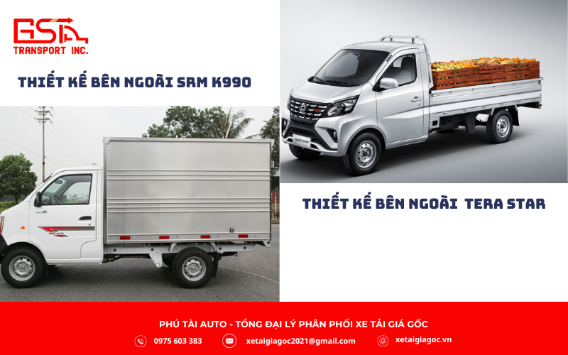 So sánh thiết kế bên ngoaig 