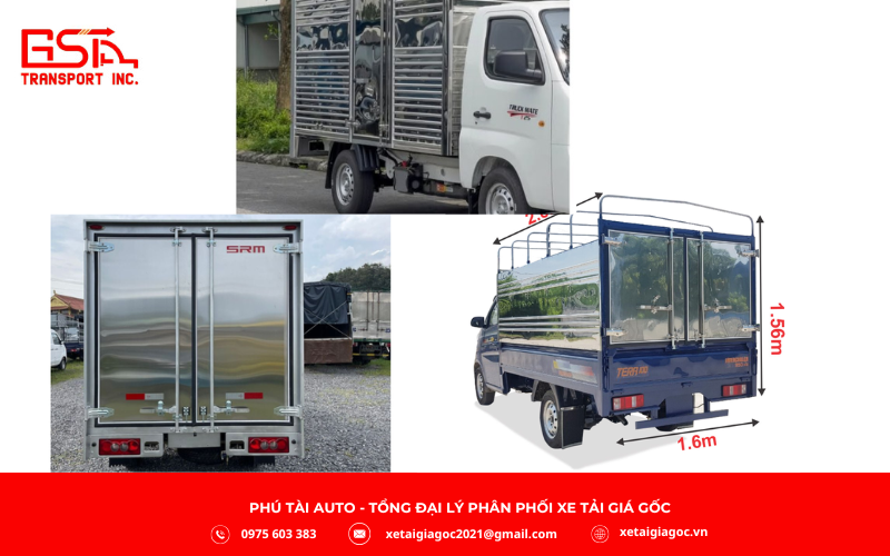 kích thước thùng hàng