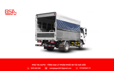 Thùng xe tải JAC H360 E5 thùng trường lái được thiết kế rộng rãi với 2 hàng ghế