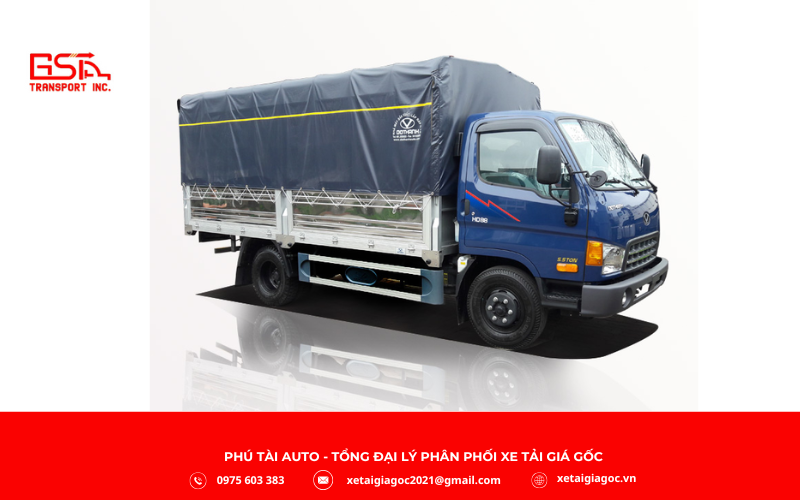 Xe tải Hyundai 5 tấn, chủ yếu dòng Mighty EX6 với tải trọng hàng hóa 4,5–5 tấn