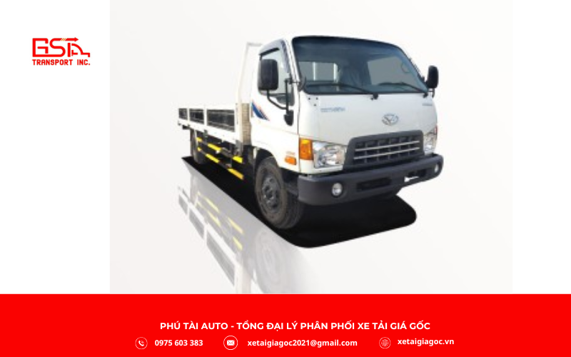 Xe tải Hyundai 8 tấn phù hợp vận chuyển nội đô và đường trường.