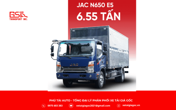 Xe tải JAC N650 Plus 6.5 tấn là mẫu xe tải trung của JAC Motors