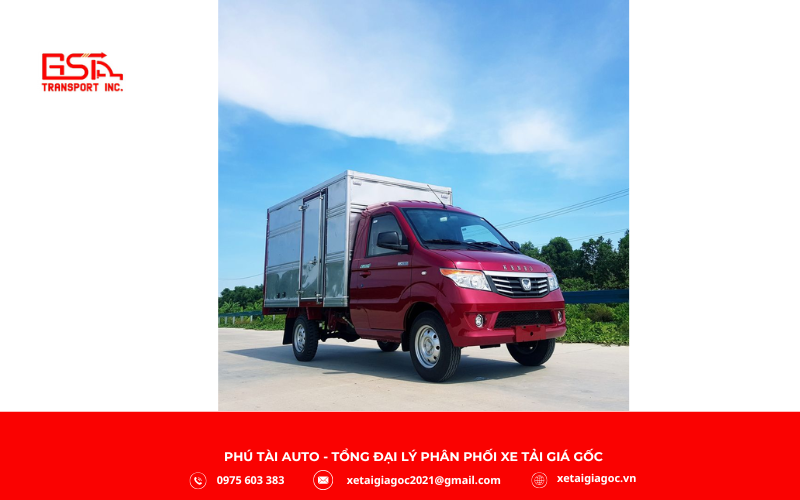 Xe tải Kenbo 900 Kg thùng kín KB-SX/CTH.TK1 là xe nhỏ gọn, tải 900 kg, thùng kín tiêu chuẩn, phù hợp vận chuyển hàng nội đô