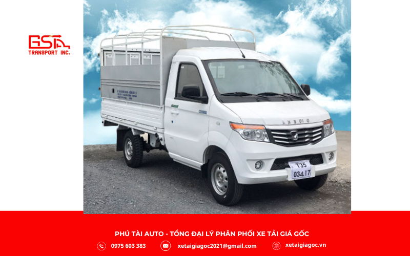 Xe tải Kenbo 990kg thùng khung mui bạt là phiên bản phổ biến với tải trọng 990kg, khung thép chắc chắn phủ bạt, phù hợp chở hàng hỗn hợp nội đô