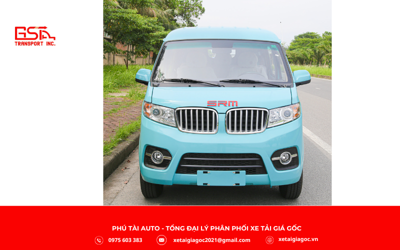 Xe tải van Tera V6 5 chỗ của Teraco có tải trọng 760–945kg, thiết kế 5 chỗ kèm thùng kín nhỏ gọn 1.6m