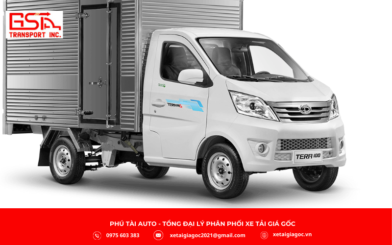 Xe tải Tera 100 là mẫu xe tải nhẹ dưới 1 tấn đến từ Daehan Teraco, được thiết kế đặc biệt cho nhu cầu vận chuyển nội thành với tải trọng cho phép 990kg