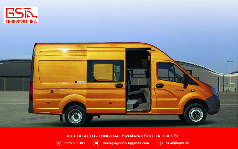 Xe tải van Gaz 6 chỗ là mẫu xe tải thương mại nhập khẩu nguyên chiếc từ Nga