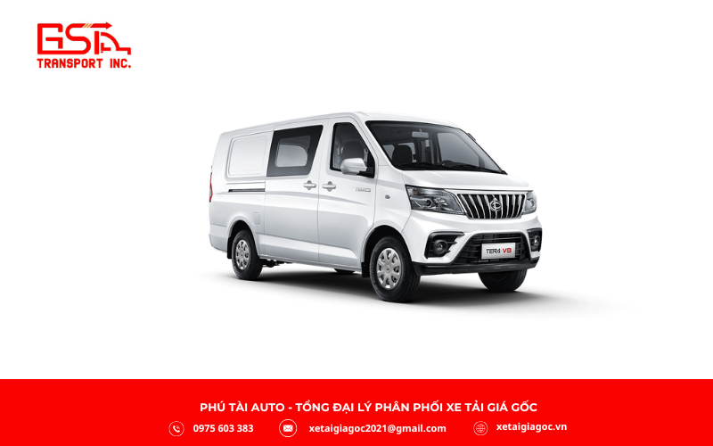 Xe tải van Tera V8 2 chỗ là mẫu xe tải nhẹ hiện đại của Teraco (Daehan Motors), thay thế Tera V với tải trọng 945kg, lý tưởng cho vận chuyển hàng hóa nội thành