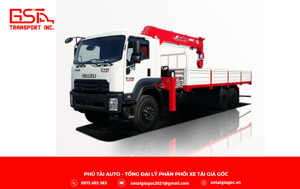 Xe tải Isuzu gắn cẩu