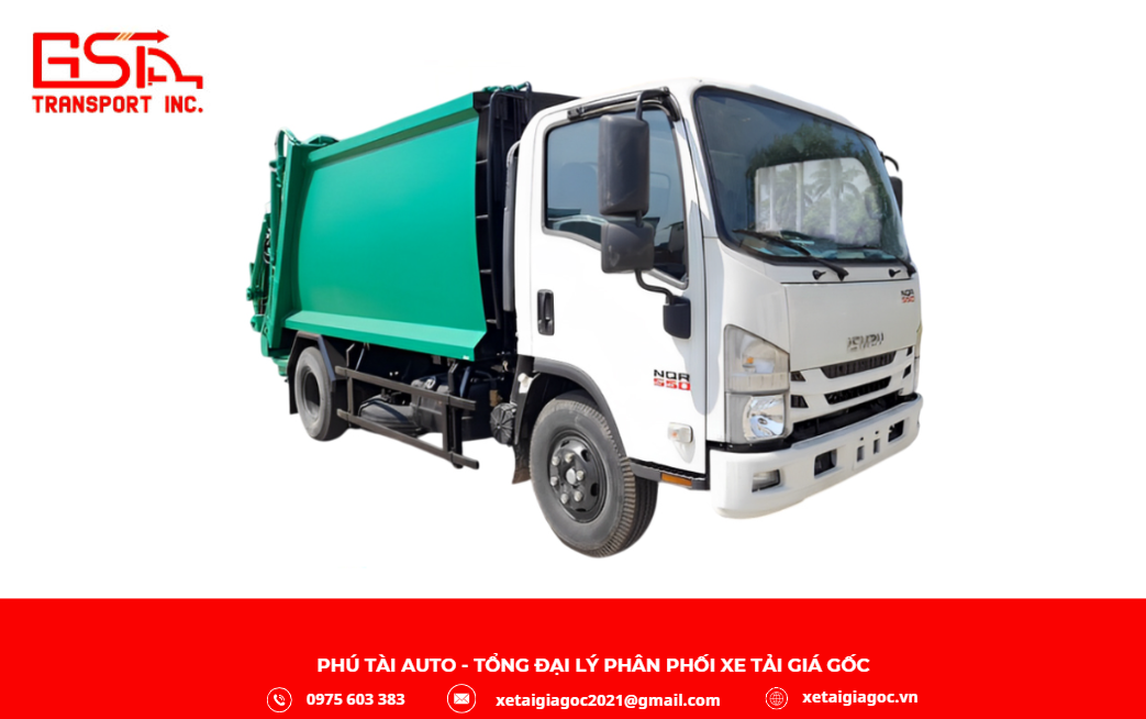 Xe tải cuốn ép rác Isuzu