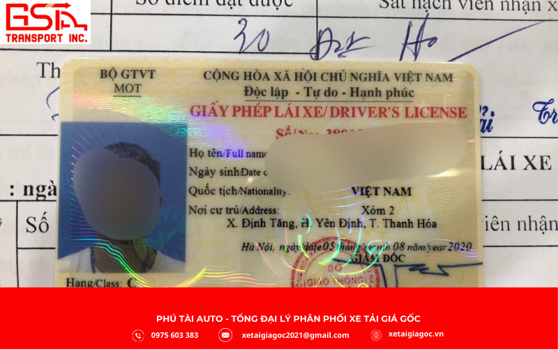 Sau khi hoàn thành và đạt yêu cầu tất cả các phần thi, thí sinh sẽ được công nhận trúng tuyển và được cấp giấy phép lái xe hạng C trong thời hạn không quá 10 ngày làm việc