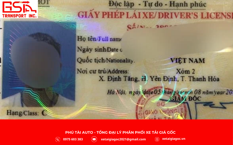 Bằng lái xe hạng C