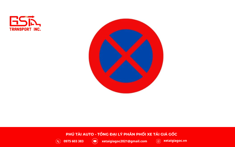 Biển P.130 là biển báo cấm dừng xe và đỗ xe, thuộc nhóm biển cấm theo Quy chuẩn QCVN 41:2019/BGTVT