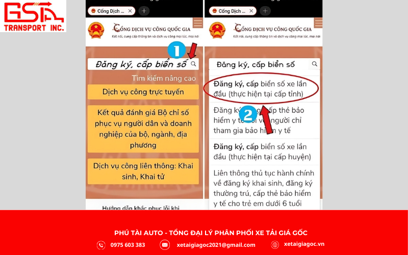 Đăng nhập và khởi tạo hồ sơ đăng ký