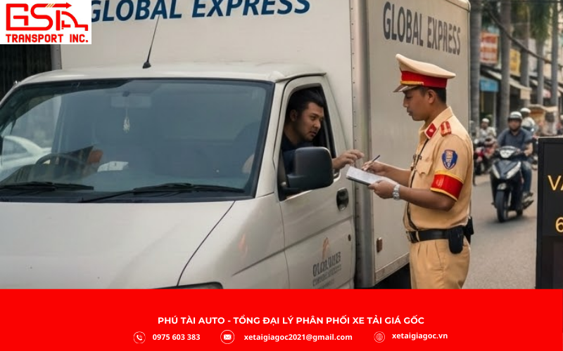 Khi xe tải Van lưu thông sai quy định như đi vào đường cấm, khu vực cấm hoặc giờ cấm, tài xế sẽ bị xử phạt khá nặng theo quy định mới