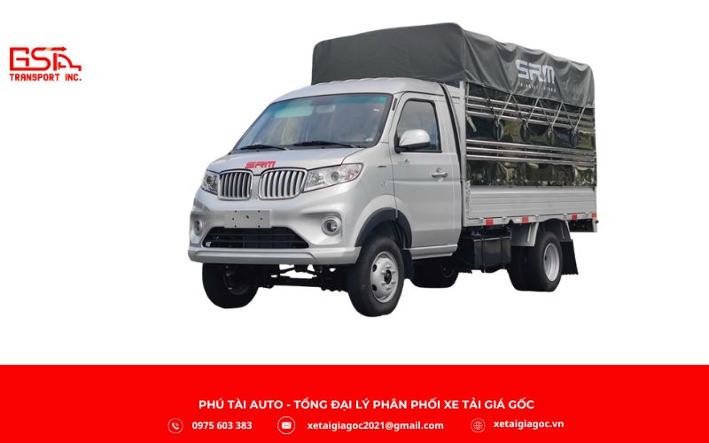 Xe tải SRM T15 là dòng xe tải nhẹ dưới 1 tấn, gọn gàng, linh hoạt, thích hợp vận chuyển hàng hóa nội thành