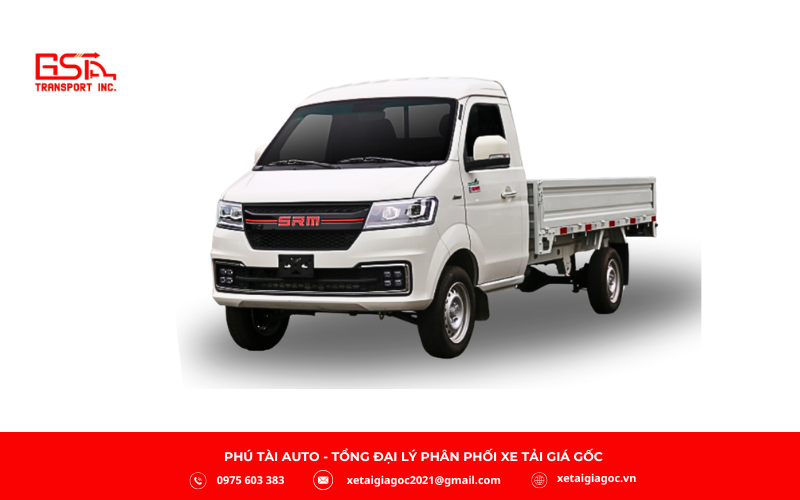 Xe tải SRM T50 là mẫu xe tải nhẹ 1.25 tấn hiện đại của SRM, nổi bật với động cơ mạnh mẽ nhập khẩu Italy