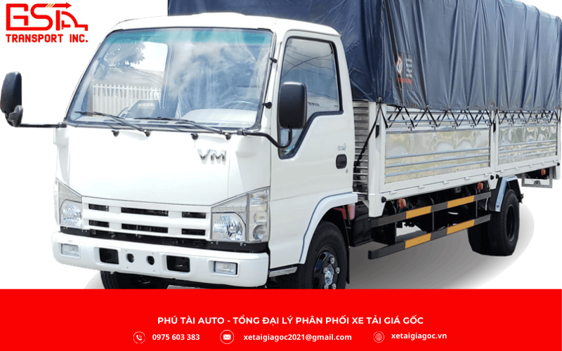 Thùng mui bạt là sự kết hợp giữa thùng lửng và thùng kín, phần trên hở nhưng có khung và bạt phủ linh hoạt.