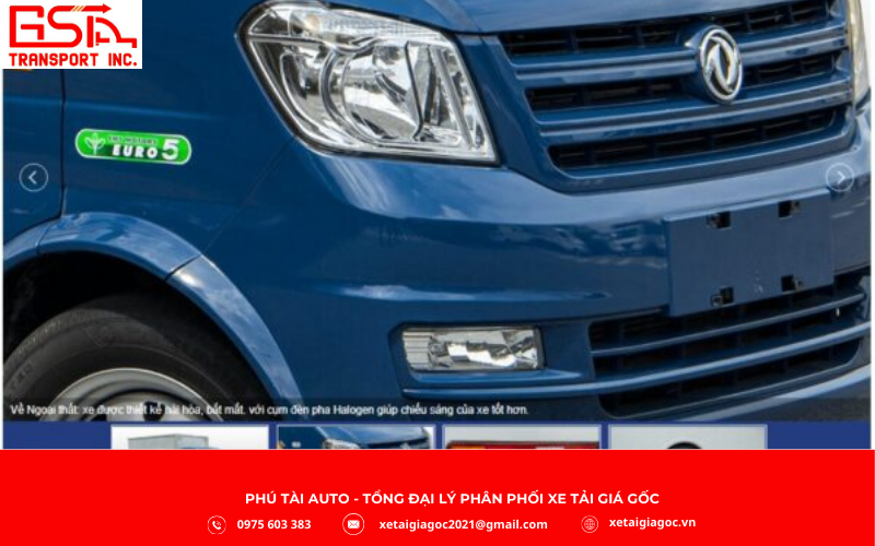 Ngoại thất xe tải TMT Cửu Long mang phong cách gọn gàng, thực dụng, phù hợp điều kiện sử dụng tại Việt Nam.