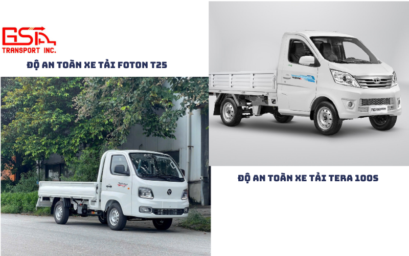 Khác biệt về trang bị an toàn của hai mẫu xe Foton T25 và Tera 100S