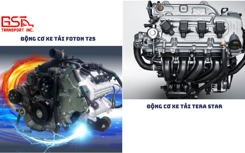So sánh chi tiết động cơ xăng 1.5L trên Foton T25 và Tera Star