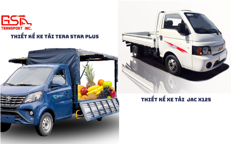 So sánh thiết kế bên ngoài Tera Star Plus và JAC X125