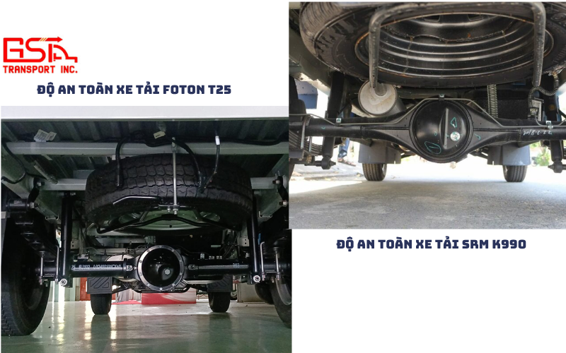 So sánh độ an toàn Foton T25 và SRM K990