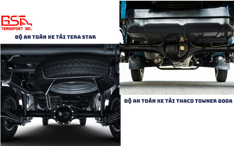 So sánh độ an toàn Tera Star và Thaco Towner 800A