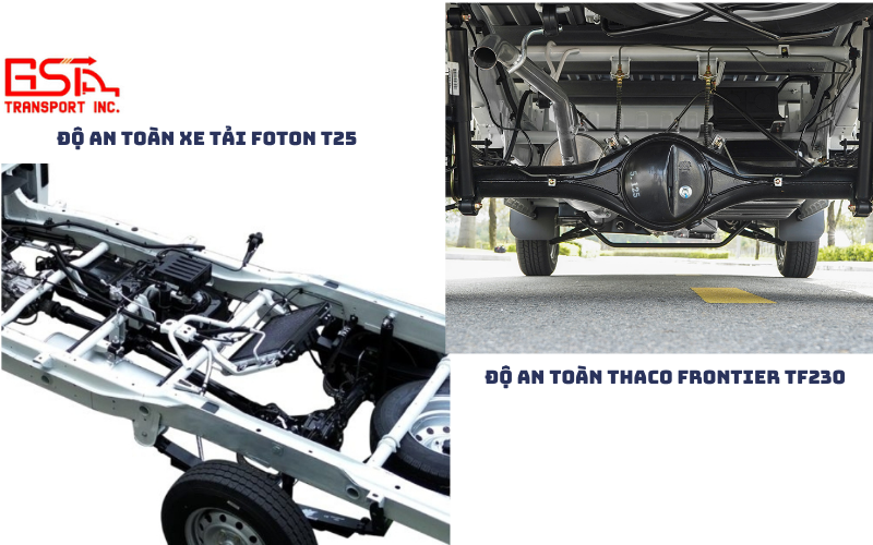 So sánh độ an toàn Foton T25 và Thaco Frontier TF230