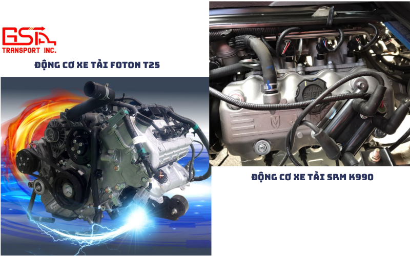 So sánh động cơ và hiệu suất vận hành Foton T25 và SRM K990