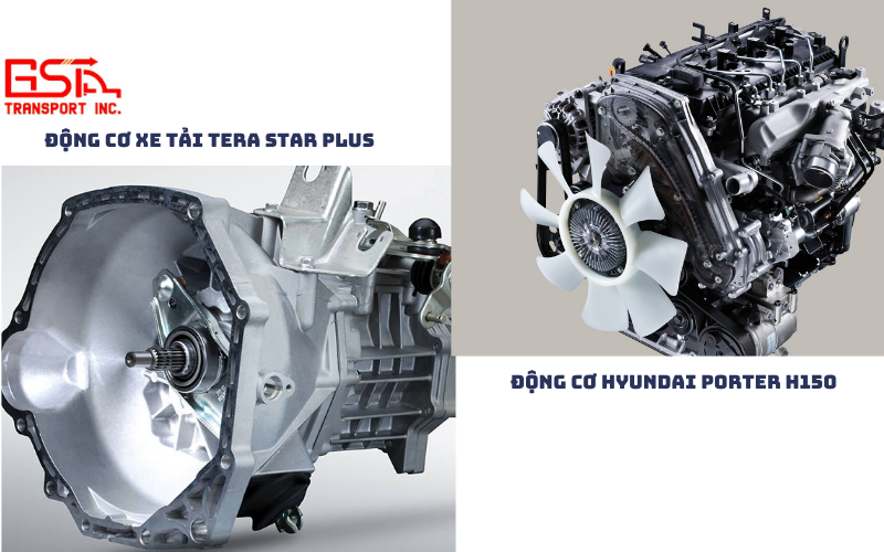 So sánh động cơ Tera Star Plus và Hyundai Porter H150