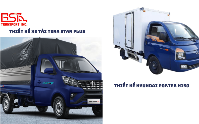 So sánh thiết kế Tera Star Plus và Hyundai Porter H150