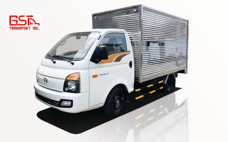 Hyundai Porter H150 xe tải 1.5 tấn, động cơ Hyundai 130 HP, thùng 3,1–3,4 m, cabin rộng rãi