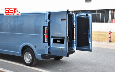 Xe tải điện SRM E80 với khung thân thép cường độ cao chắc chắn