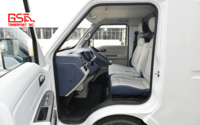Xe tải điện SRM E60 kết hợp tiện nghi cabin cùng khoang hàng thực dụng