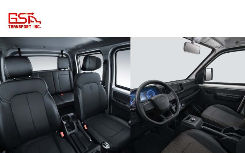 Xe tải điện Karry X5 sở hữu cabin vuông vức và tầm nhìn thoáng